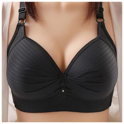 Women's Bras Sexy Large Size Underwear No Steel Ring Comfortable Cotton Lingerie Push Up Brassiere Breathable Thin Mold Cup Bra - Image 15