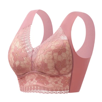 Women's Push-up Anti-Sagging Underwear With Large Breasts And Small Breasts, Seamless, No Wires, Breast-Reducing Lace Bra - Image 10