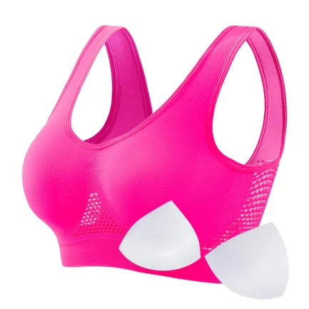 Women's Proof Running Fitness Yoga Vest Thin Padded No Wire Push Up Breathable Sports Bra Plus Size Beauty Back Brassiere - Image 13