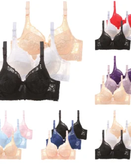 Women's Sexy Sports Bra 3 Pack Push Up Bra Set Training Running Bras For Women Solid Color Hollow Out Erotic Brassiere Lingerie