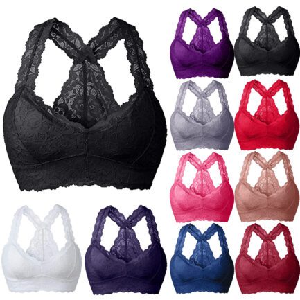 Women Lace Bras Comfortable Bralette Solid Sexy Underwear Vest Female Wireless Lingerie Breathable Seamless Push-Up Bra No Pad - Image 38
