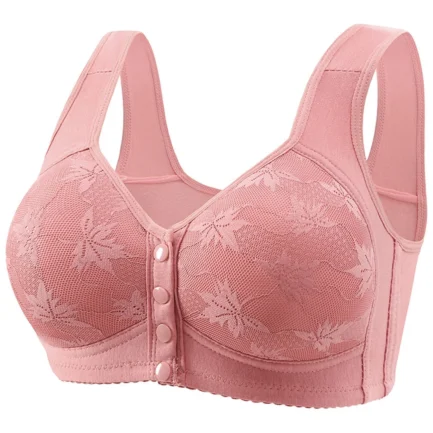 Women's Front Buckle Underwear Soft Cotton Without Steel Ring Wide Shoulder Strap Vest Women's Bra Sexy Push Up Bra for Women - Image 10