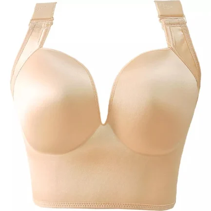 Push UP Bras for Women Deep Cup Wire Free Hide Back Fat Underwear Shaper Incorporated Full Back Coverage Lingerie Plus Size - Image 17