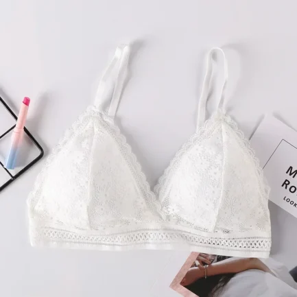Sexy Floral Lace Bra Top For Women Push Up Female Lingerie breathable Bralette Removable Pad Thin Fashion New Wireless Bras - Image 14