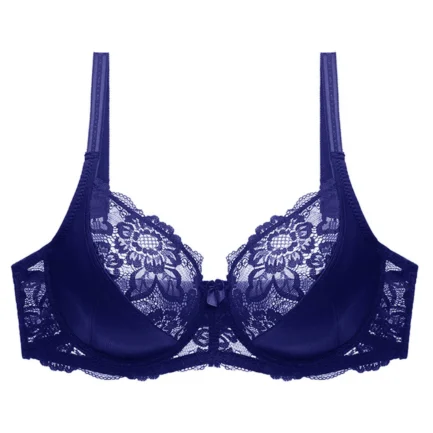 Padded Underwire Bras For Women Women Plus Size Lace Bra Soild Color Push Up Sexy Thin Breathable Bra Womens Slight Bras - Image 9