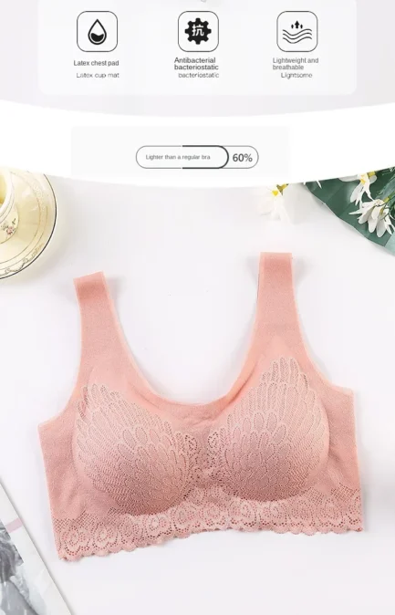 Seamless Breathable Lace Push Up Bras for Women Wire Free Sexy Bras Top Lingerie for Woman V-neck Bralette Sports Underwear - Image 9