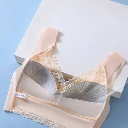 Women's Push-up Anti-Sagging Underwear With Large Breasts And Small Breasts, Seamless, No Wires, Breast-Reducing Lace Bra - Image 6