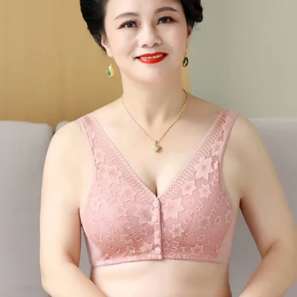 Breathable Female Non-steel Rings Tank Top Bras Sleep Bras Women's Underwear Large Size Soft Bras for Elders - Image 16
