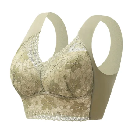 Women's Push-up Anti-Sagging Underwear With Large Breasts And Small Breasts, Seamless, No Wires, Breast-Reducing Lace Bra - Image 11