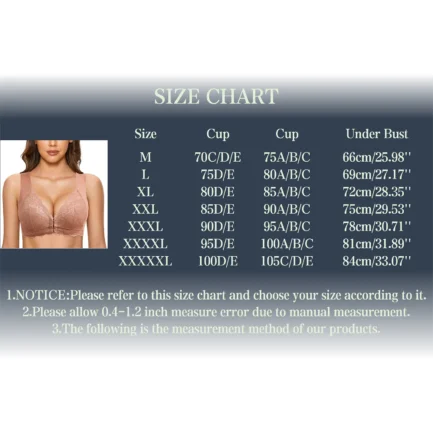 75D 85D 95D No Steel Ring Lace Bra Womens Front Close Bra T Back Plus Size Seamless Unlined Bra For Large Bust Woman Bras - Image 4