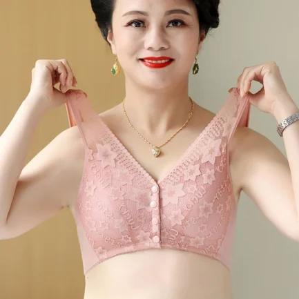 Breathable Female Non-steel Rings Tank Top Bras Sleep Bras Women's Underwear Large Size Soft Bras for Elders - Image 14