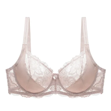 Padded Underwire Bras For Women Women Plus Size Lace Bra Soild Color Push Up Sexy Thin Breathable Bra Womens Slight Bras - Image 10