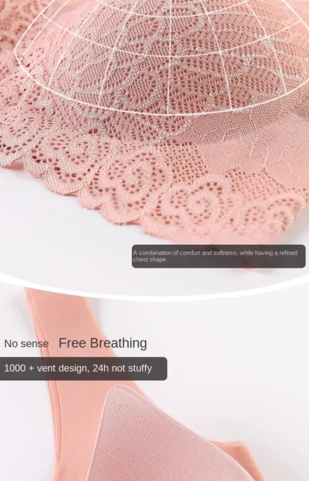 Seamless Breathable Lace Push Up Bras for Women Wire Free Sexy Bras Top Lingerie for Woman V-neck Bralette Sports Underwear - Image 13