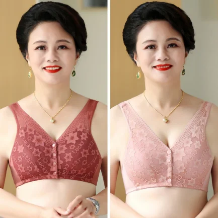 Breathable Female Non-steel Rings Tank Top Bras Sleep Bras Women's Underwear Large Size Soft Bras for Elders - Image 18
