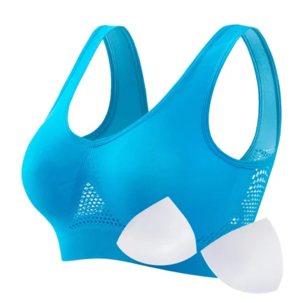 Women's Proof Running Fitness Yoga Vest Thin Padded No Wire Push Up Breathable Sports Bra Plus Size Beauty Back Brassiere - Image 15