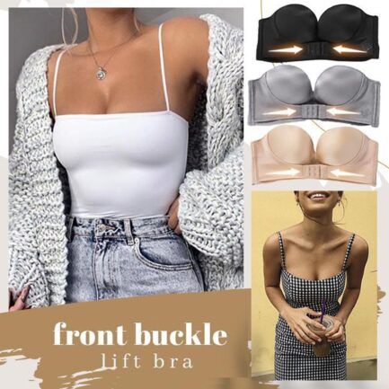 Ladies strapless non-slip gather Invisible Bras Strapless Seamless Dress Bra adjustment non-wireless dress bra - Image 13