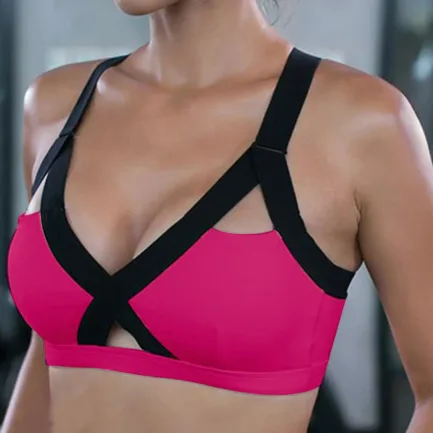 Fitness Sports Bra for Women Push Up Wirefree Padded Crisscross Strappy Running Gym Training Workout Yoga Underwear Crop Tops - Image 15