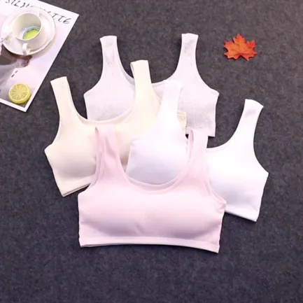 Cotton Sports Bra Women Push Up Solid Sport Tops Jogging Gym Fitness Running Yoga Girl Breathable Underwear - Image 15