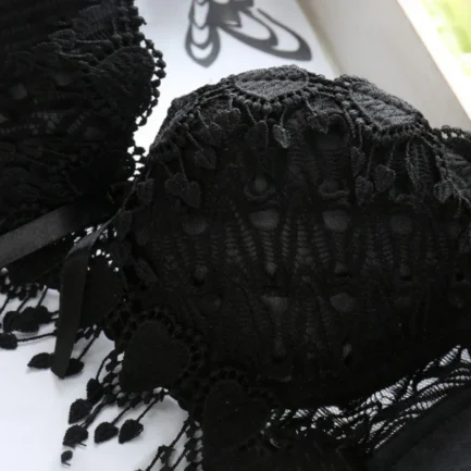 Women push up lace bra brand embroidery tassel sexy lingerie brassiere - Image 9