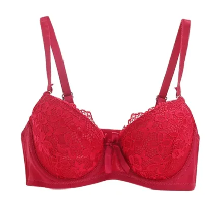 Plus Size Women Push Up Bra Sexy Lace Bra Cotton Intimate Brassiere Thin Cup Bra Full Cup Red Bras 6 Color - Image 10