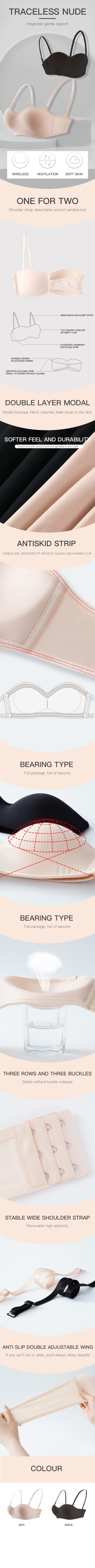 Women Invisible Bra Strapless Bralette 1/2 Cup Women's Underwear Female Seamless Party Wedding Bras Sexy Lingerie New - Image 8