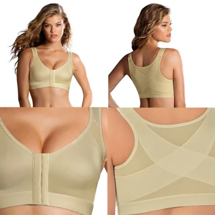 S-5XL Posture Corrector Lift Up Bra Women New Cross Back Bra Breathable Underwear Shockproof Sports Support Fitness Vest Bras - Image 10
