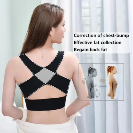 Humpback Corrected Seamless Latex Underwear Two-in-One Gathering Adjustable Front Buckle Underwireless Bra Women Bras - Image 17