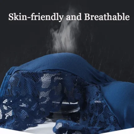 3pcs Sexy Deep V Neck Lace Bras Women Brassiere Push Up Padded Bra Seamless Comfortable Bralette Breathable Fitness Gym Bra Vest - Image 4