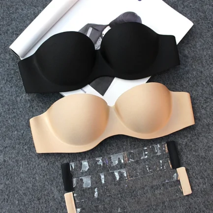 Womens Tube Tops Invisible Strapless Bra Underwear Sexy Solid Seamless Push Up Bra Wireless Mold Cup Bralette Lingerie - Image 7