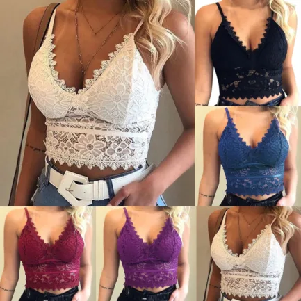 Women Bras Lingerie Sexy Bralette Women Plus Size Vest Crop Wireless Bras Lingerie Sexy V-neck Lingerie Underwear Bras Топ - Image 5