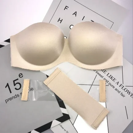 Womens Tube Tops Invisible Strapless Bra Underwear Sexy Solid Seamless Push Up Bra Wireless Mold Cup Bralette Lingerie - Image 8