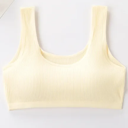 Cotton Sports Bra Women Push Up Solid Sport Tops Jogging Gym Fitness Running Yoga Girl Breathable Underwear - Image 12