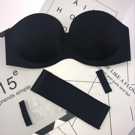 Womens Tube Tops Invisible Strapless Bra Underwear Sexy Solid Seamless Push Up Bra Wireless Mold Cup Bralette Lingerie - Image 9