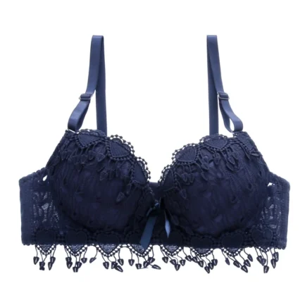 Women push up lace bra brand embroidery tassel sexy lingerie brassiere - Image 14