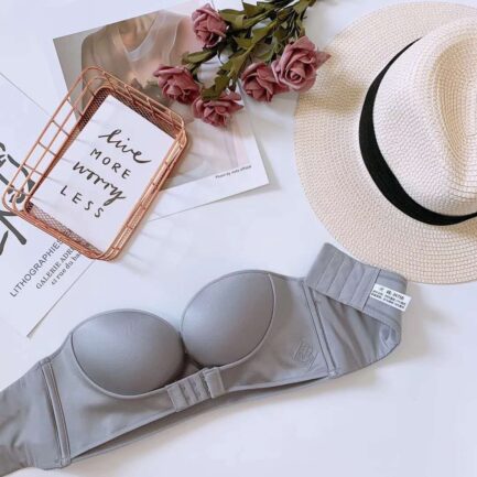 Ladies strapless non-slip gather Invisible Bras Strapless Seamless Dress Bra adjustment non-wireless dress bra - Image 53