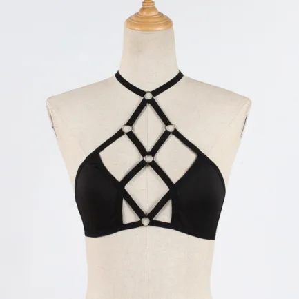 Sexy Bandage Bra Women Girl Hollow Out Elastic Cage Bra Strappy Halter Bra Women'S Underwear Lady Intimates Clothes Рука L2 - Image 15