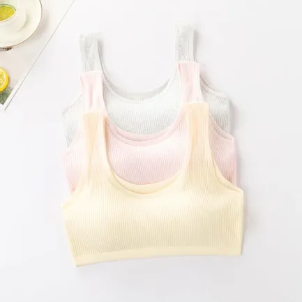 Cotton Sports Bra Women Push Up Solid Sport Tops Jogging Gym Fitness Running Yoga Girl Breathable Underwear - Image 6