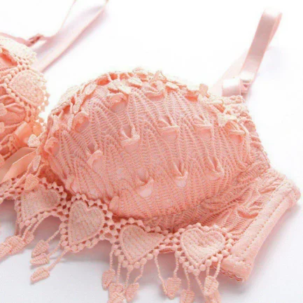 Women push up lace bra brand embroidery tassel sexy lingerie brassiere - Image 16