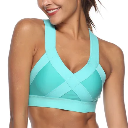 1PC Sports Bra High Stretch Breathable Top Fitness Women Padded for Running Yoga Gym Seamless Crop Bra Gradient Sport Bra - Image 11