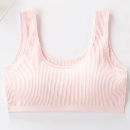 Cotton Sports Bra Women Push Up Solid Sport Tops Jogging Gym Fitness Running Yoga Girl Breathable Underwear - Image 10