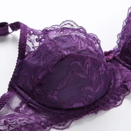 Women Lace Bra Sexy Unlined Underwire Push Up Bra Lingerie Intimates Bralette Women Full Lace Brassiere Underwear Bras - Image 11