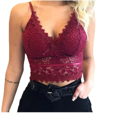 Women Bras Lingerie Sexy Bralette Women Plus Size Vest Crop Wireless Bras Lingerie Sexy V-neck Lingerie Underwear Bras Топ - Image 6