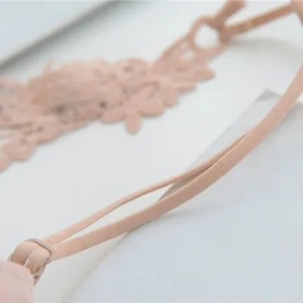 Womens Sexy Front Closure Lace Racer Back Push Up Seamless Bras Racer Back Bra Thin Padded Fine Shoulder Strap Solid Intimates - Image 6