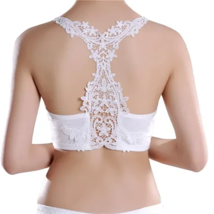 Hollow Out Beauty Back Bra Women Sexy Lace Bralette Bustier Crop Top Seamless Underwear Lingerie Sexy Vest Modal Wireless Bra - Image 8