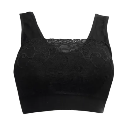 Women Push Up Sports Bra Lady Seamless Padded Breathable Tanks Home Gym Fitness Workout Solid Color Lace Underwear - Image 16