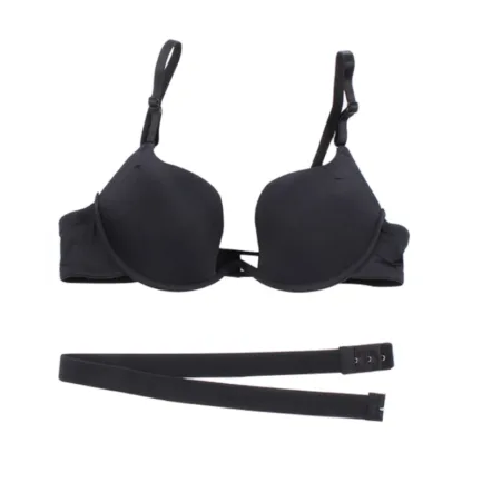 W Shape Cups Sexy Bra Women Super Gathering Bandage Bra Push Up Green Blue Red Black Bralette Wireless Adjustable Bras - Image 2