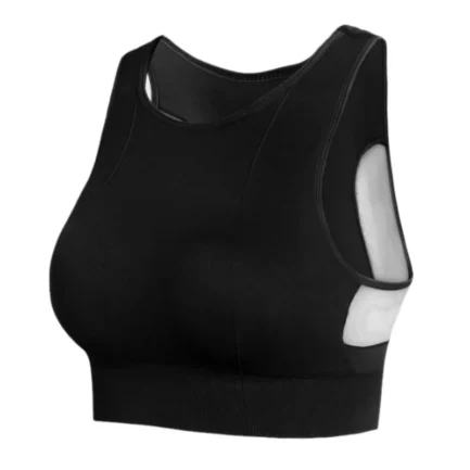 Women Solid Bras Breathable Mesh Bras Shockproof Padded Solid Bra Seamless Fitness Tops Waistcoat - Image 16