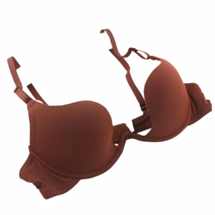 Women Deep U Push Up Sexy Bra Beautiful Back Thin Half Cup Solid Color Lingerie Underwire Underwear Soutien Gorge - Image 14