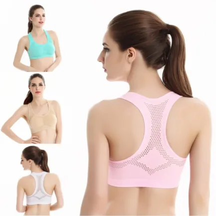 Balight Sexy Breathable Holes Women Sport Bras Tops Underwear Gym Tank Tops Camis Without Steel Workout Fitness Bras - Image 3