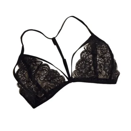 Sexy Women Floral Lace Bra Black Lingerie Bustier Sheer Bralette Unpadded Brassiere For Female S-XL - Image 10